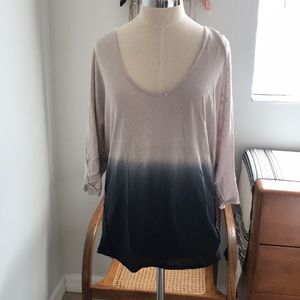 NWOT Free People We the Free Tie Dye Ombré Tee